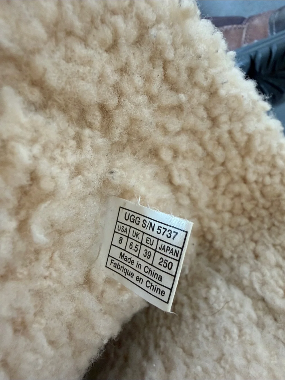 UGG Cream Shearling-Lined Footwear